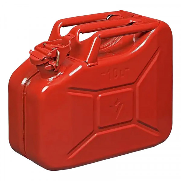 Bidon métal 10 litres (rouge)